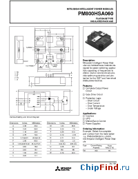 Datasheet PM800HSA060 manufacturer Mitsubishi